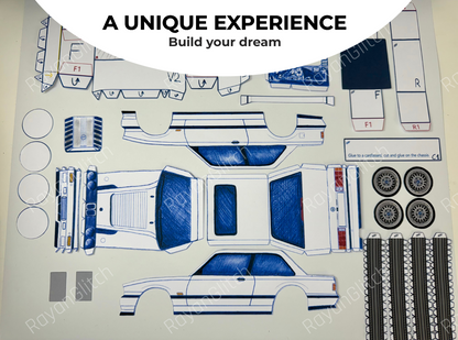 E30 Legacy 2.0 — Paper Car Collectible Kit — Glue Included