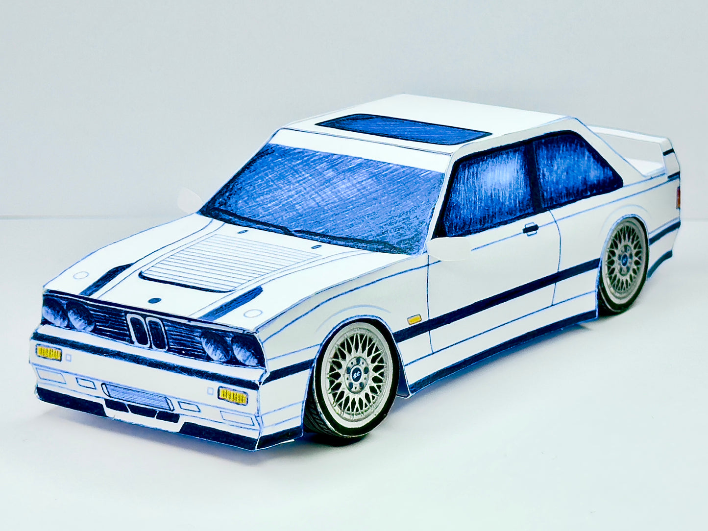 E30 Legacy Classic 2 — Paper Car Collectible Kit