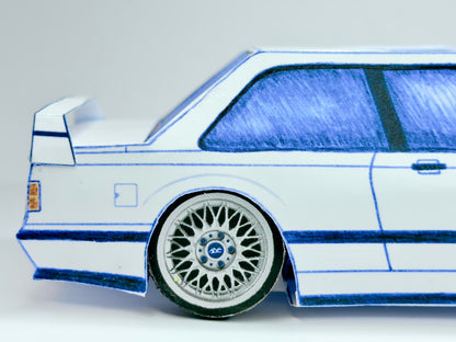 E30 Legacy Classic 2 — Paper Car Collectible Kit