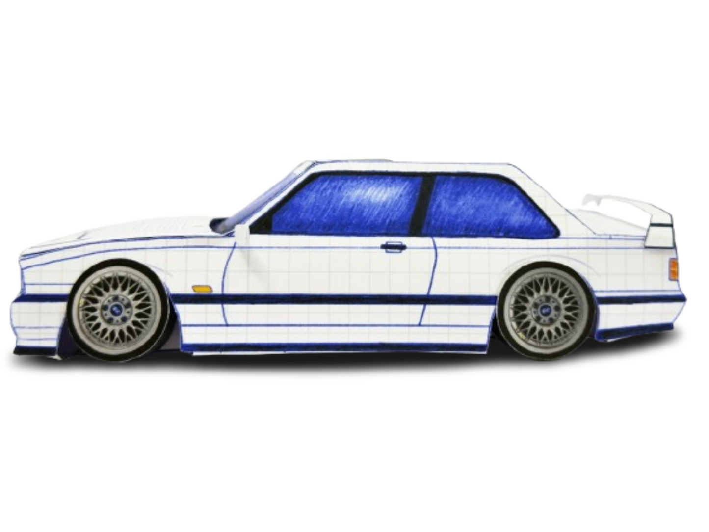 E30 Legacy 2.0 — Paper Car Collectible Kit — Glue Included